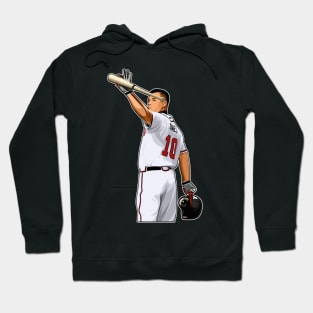 Chipper Jones #10 Waves To The Crowds Hoodie